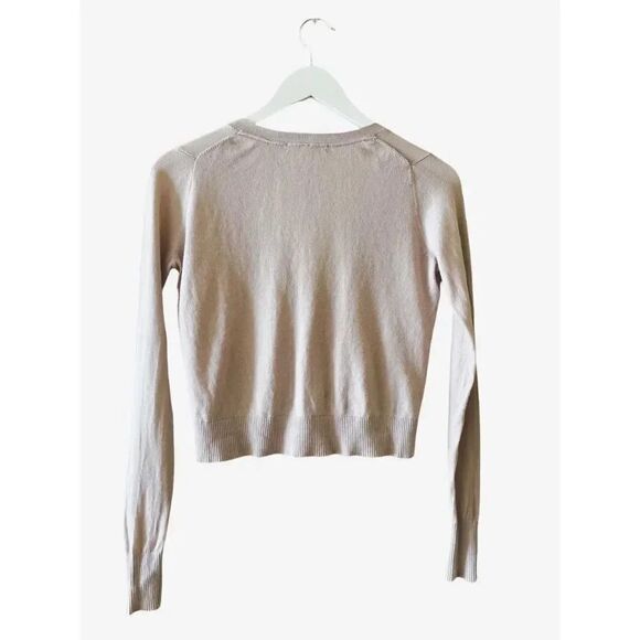 Victoria Secret Cropped Lavender Long Sleeves Cardigan Sweater SZ XS #1421 - Picture 3 of 6